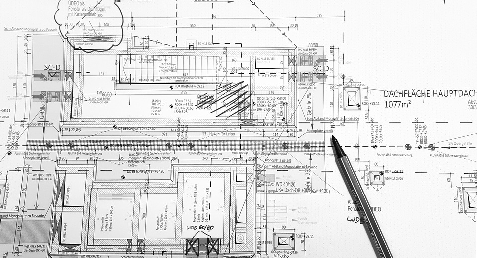 Detailed architectural floor plan with annotations